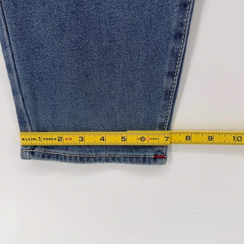 $204 NEW True Religion Geno Big T Flap Relaxed Slim Jeans Light Wash 36 34x32